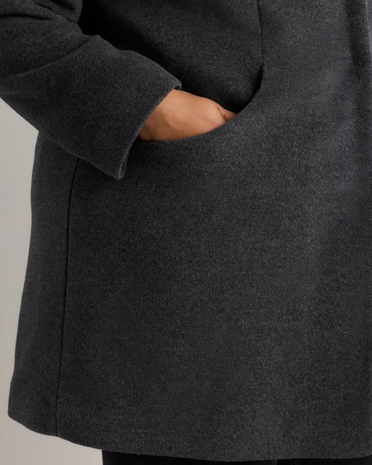 Wool Cashmere Cocoon Coat