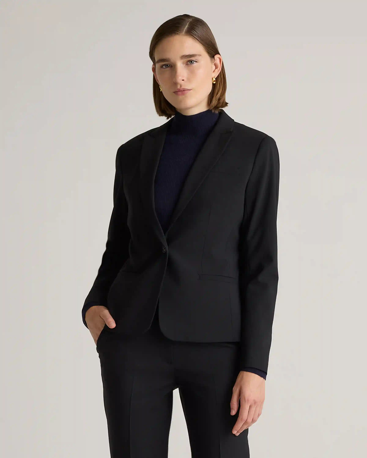 Italian Wool Tailored Blazer
