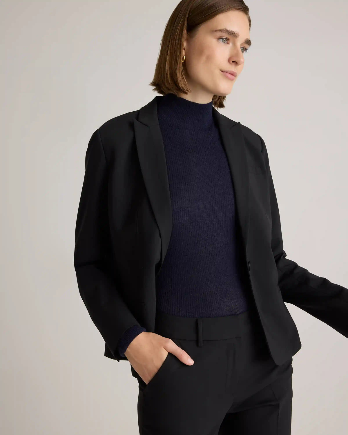 Italian Wool Tailored Blazer