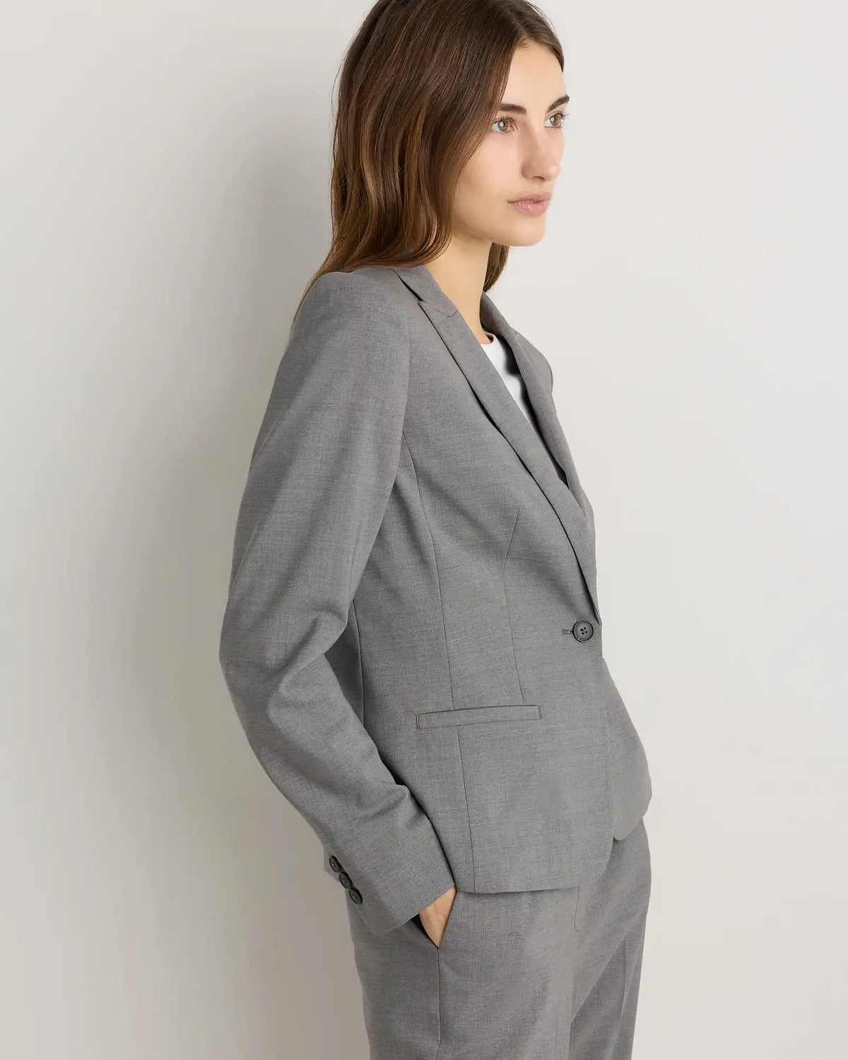 Italian Wool Tailored Blazer