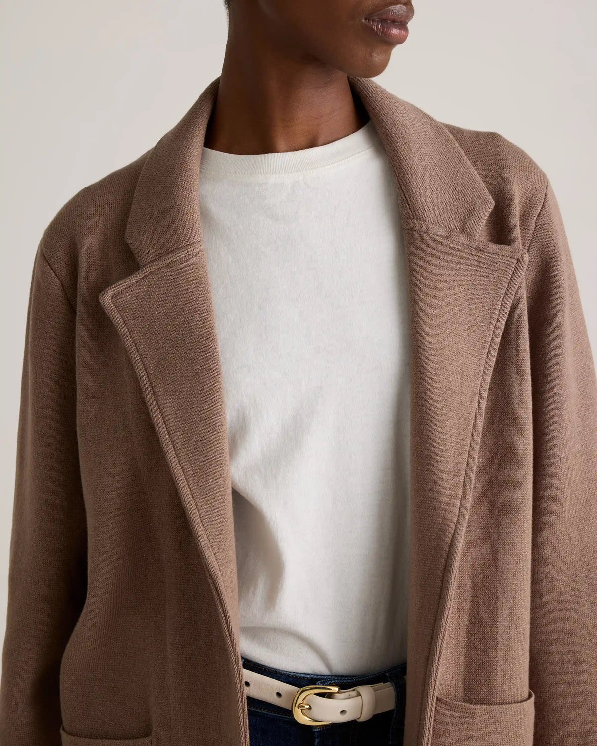 100% Organic Cotton Knit Blazer