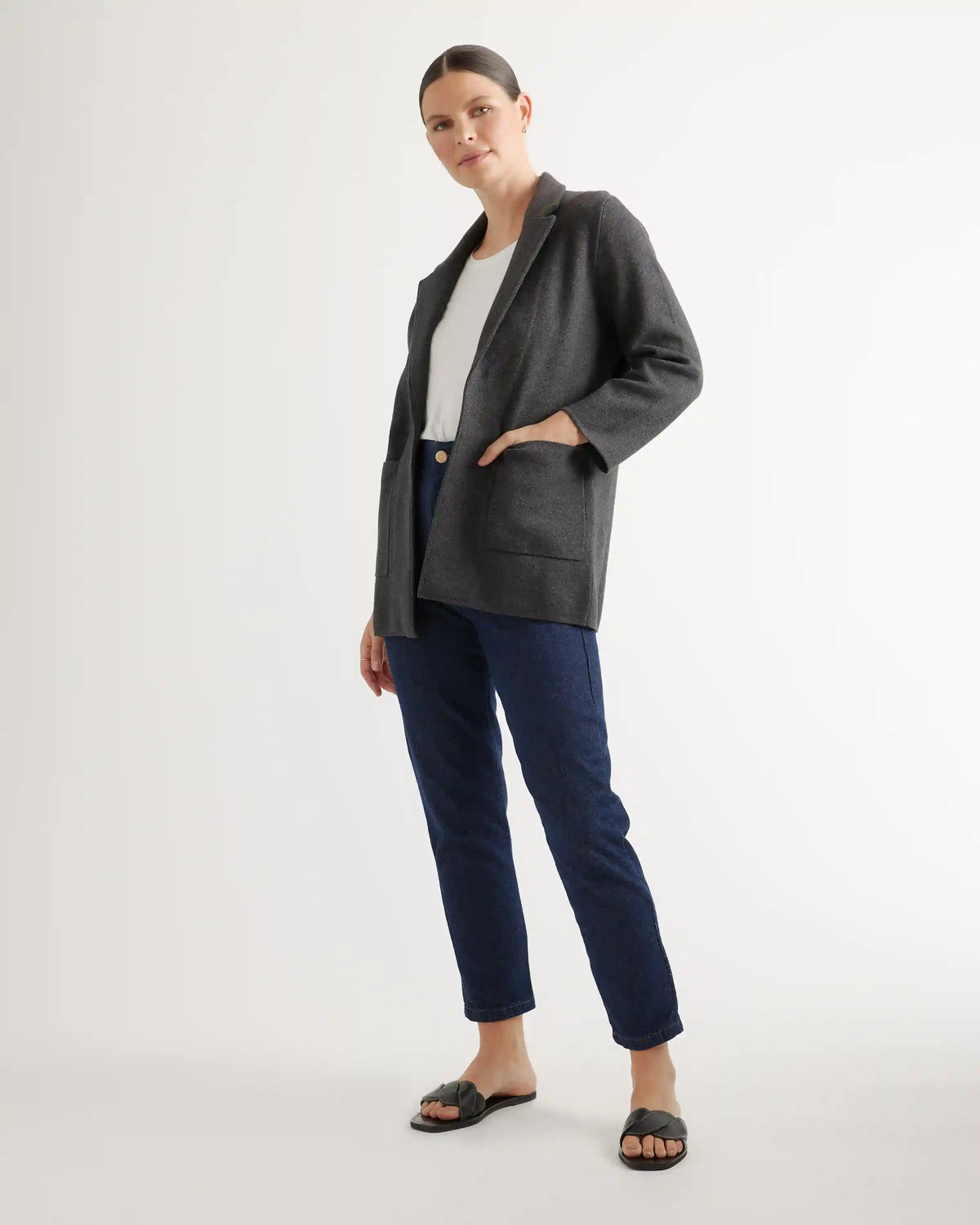 100% Organic Cotton Knit Blazer