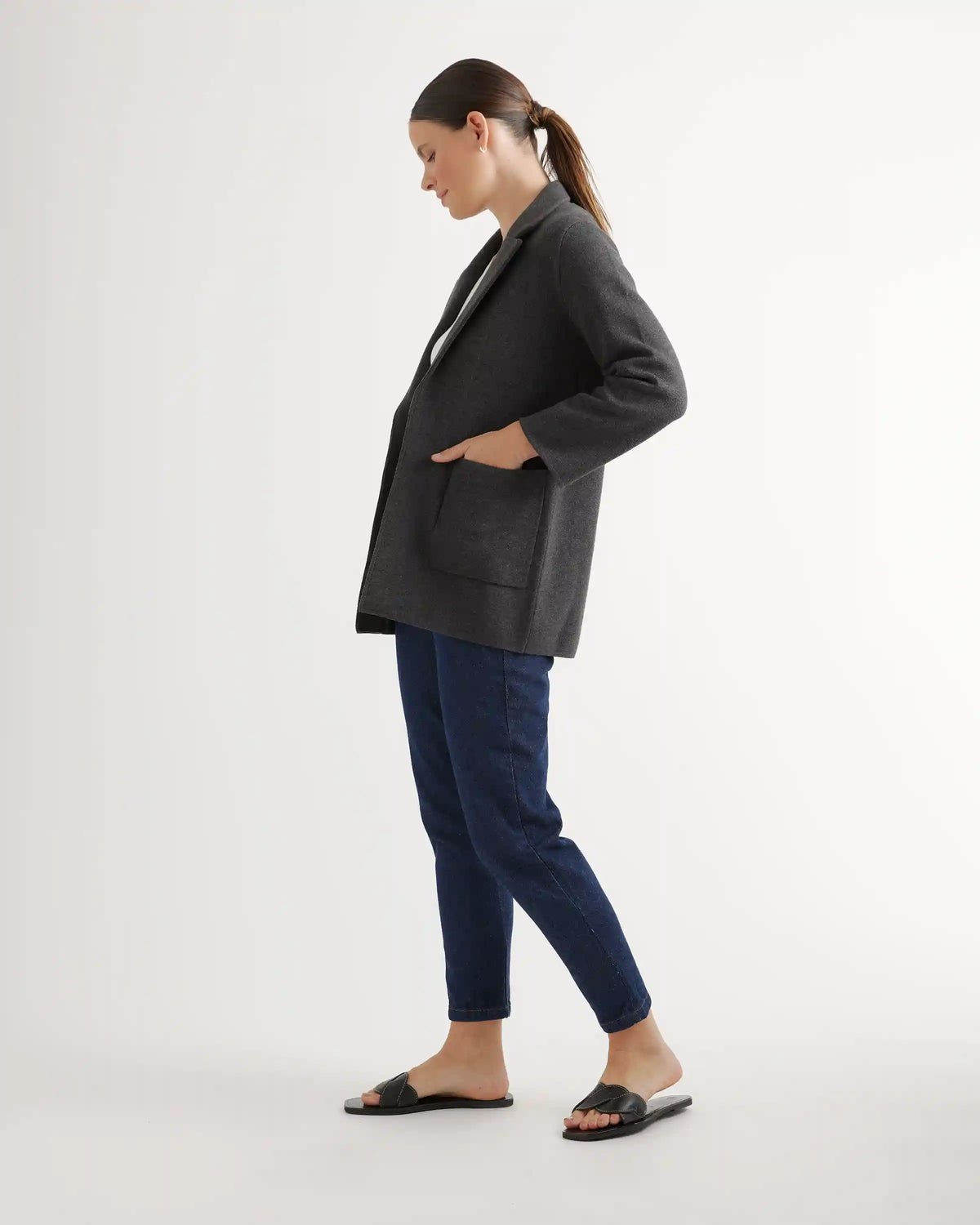 100% Organic Cotton Knit Blazer