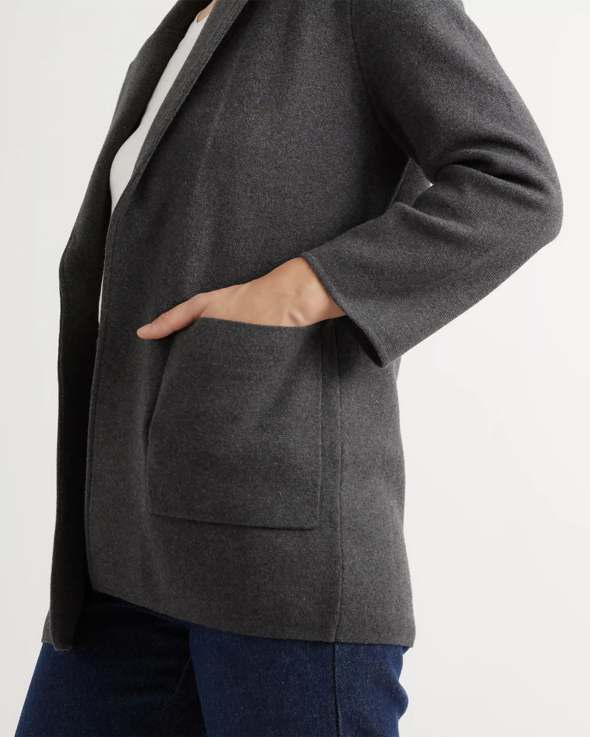 100% Organic Cotton Knit Blazer