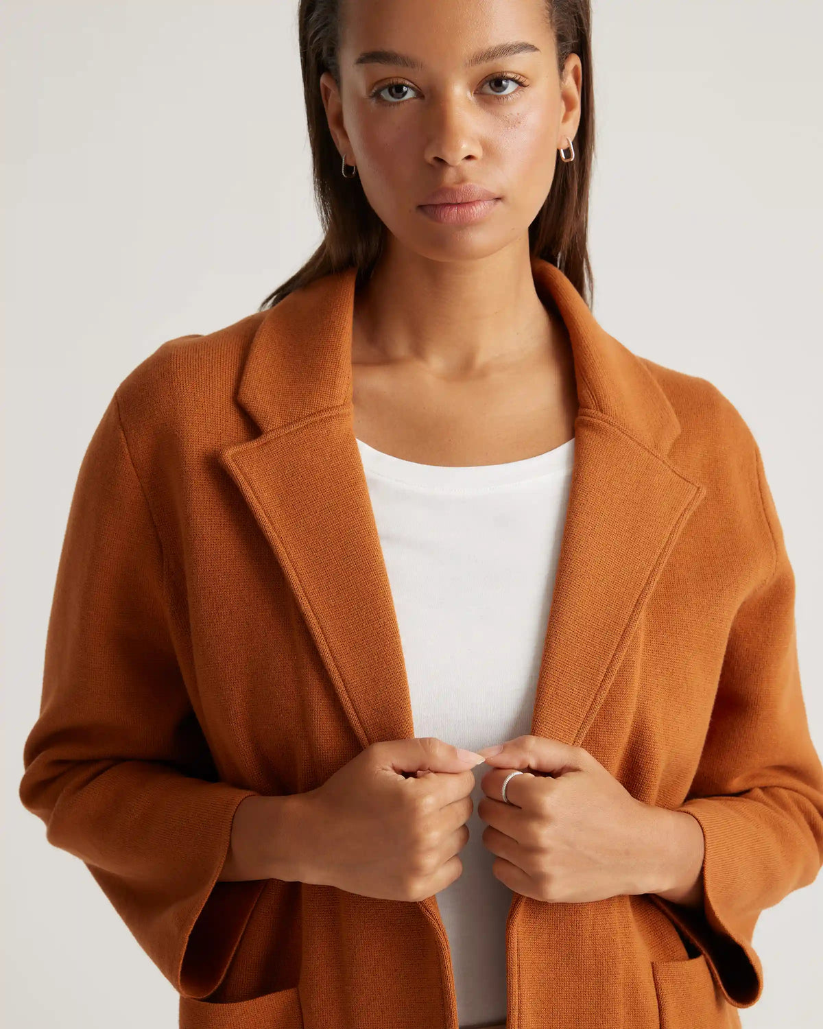 100% Organic Cotton Knit Blazer