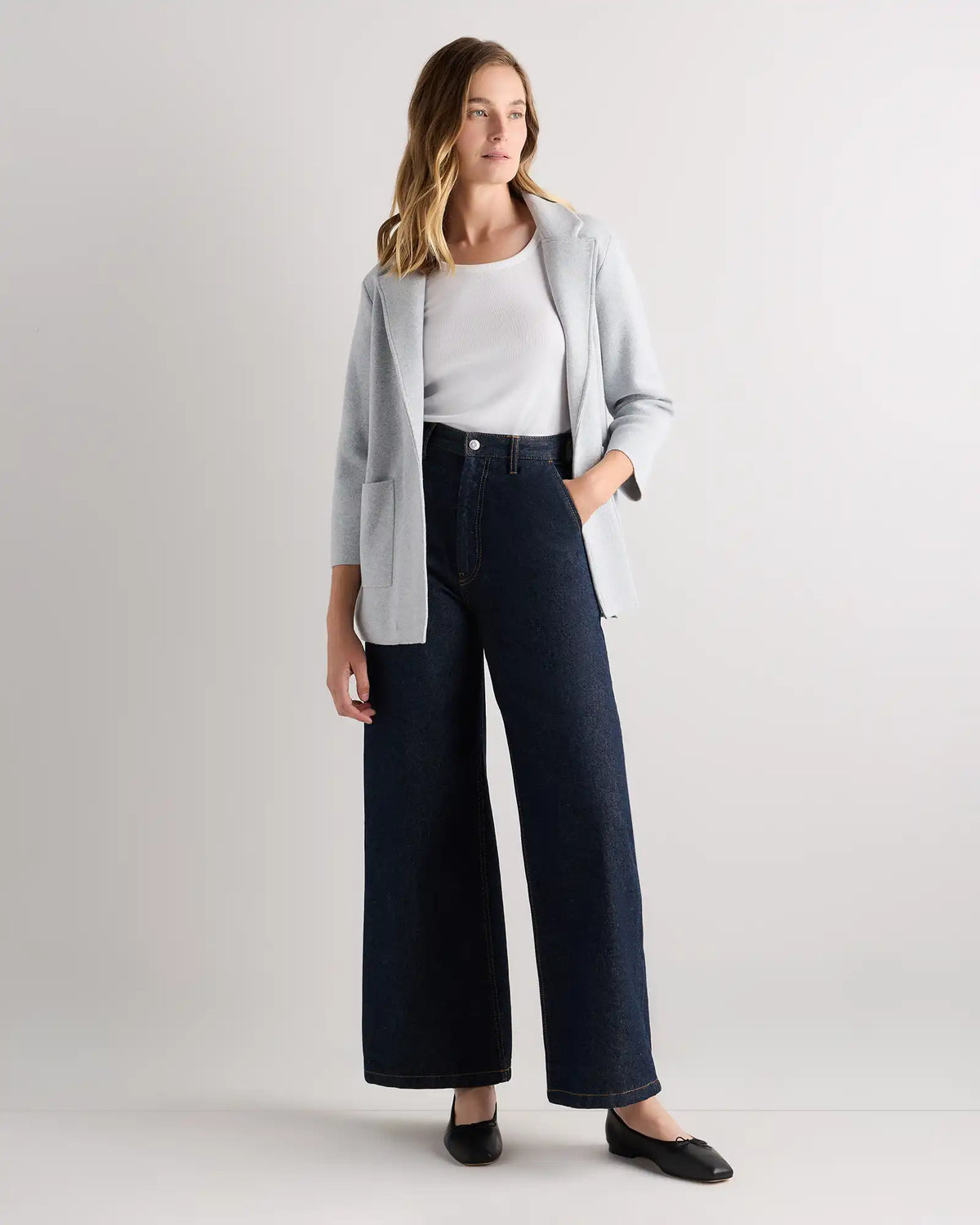 100% Organic Cotton Knit Blazer