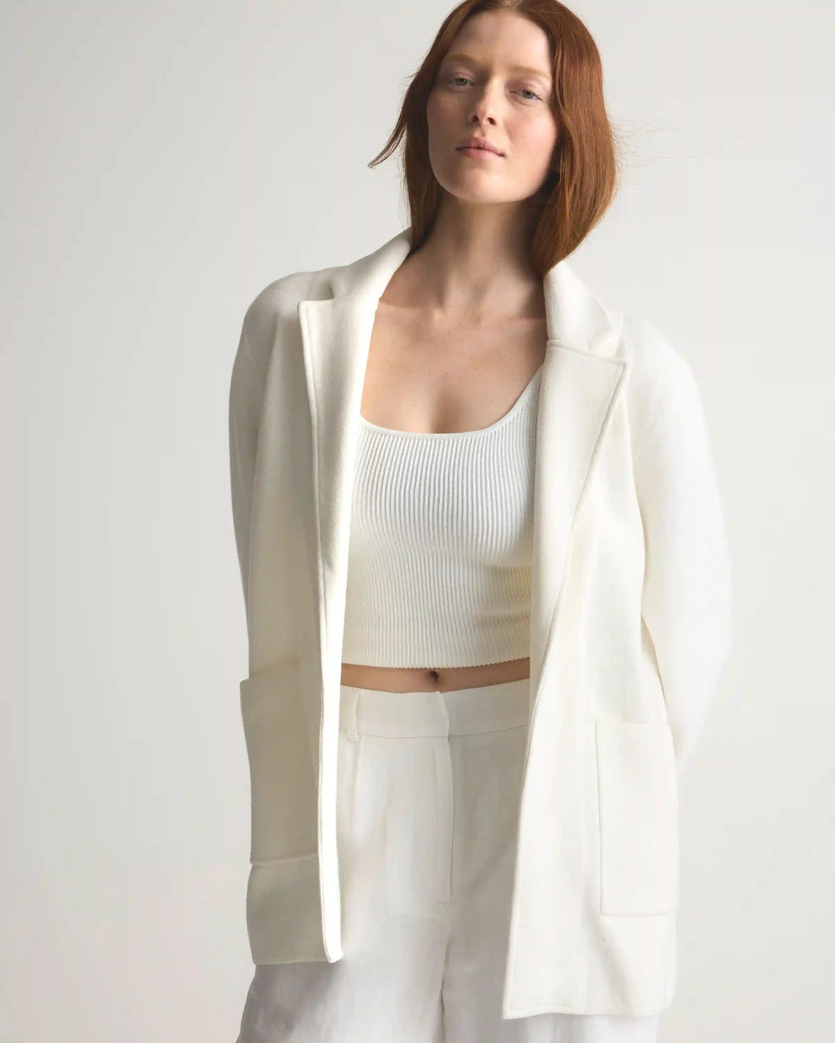 100% Organic Cotton Knit Blazer