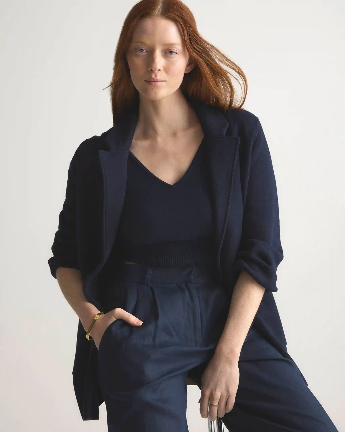 100% Organic Cotton Knit Blazer
