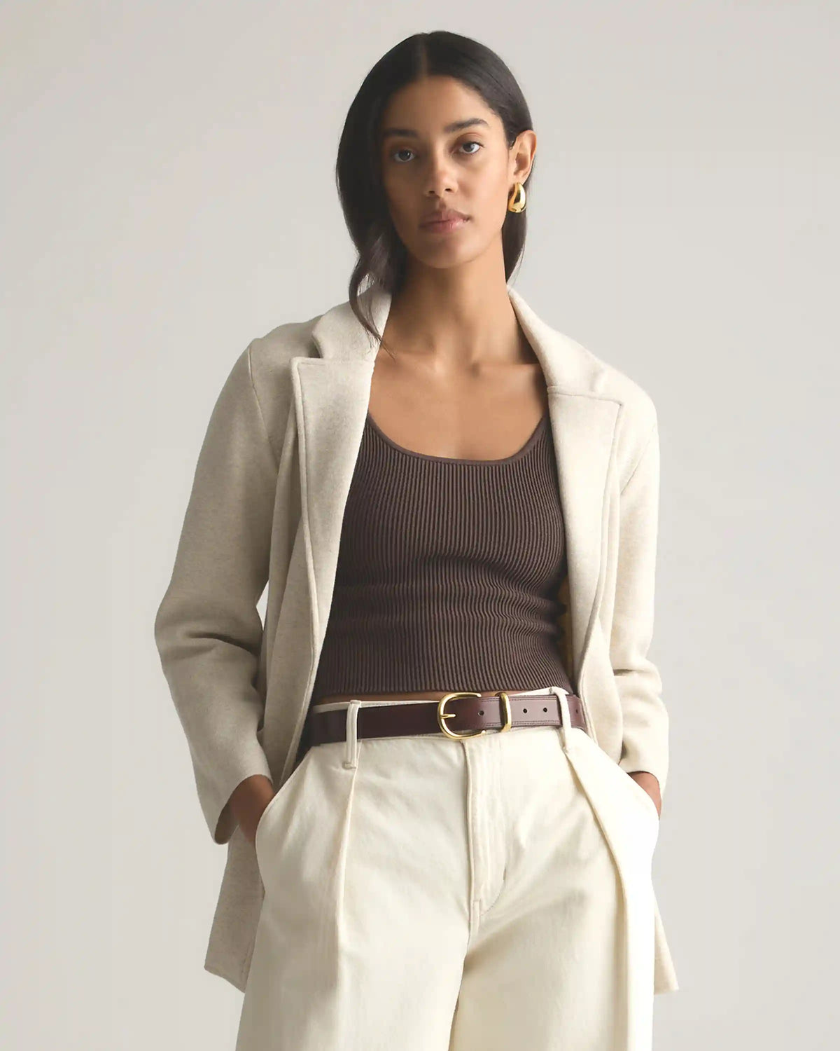 100% Organic Cotton Knit Blazer