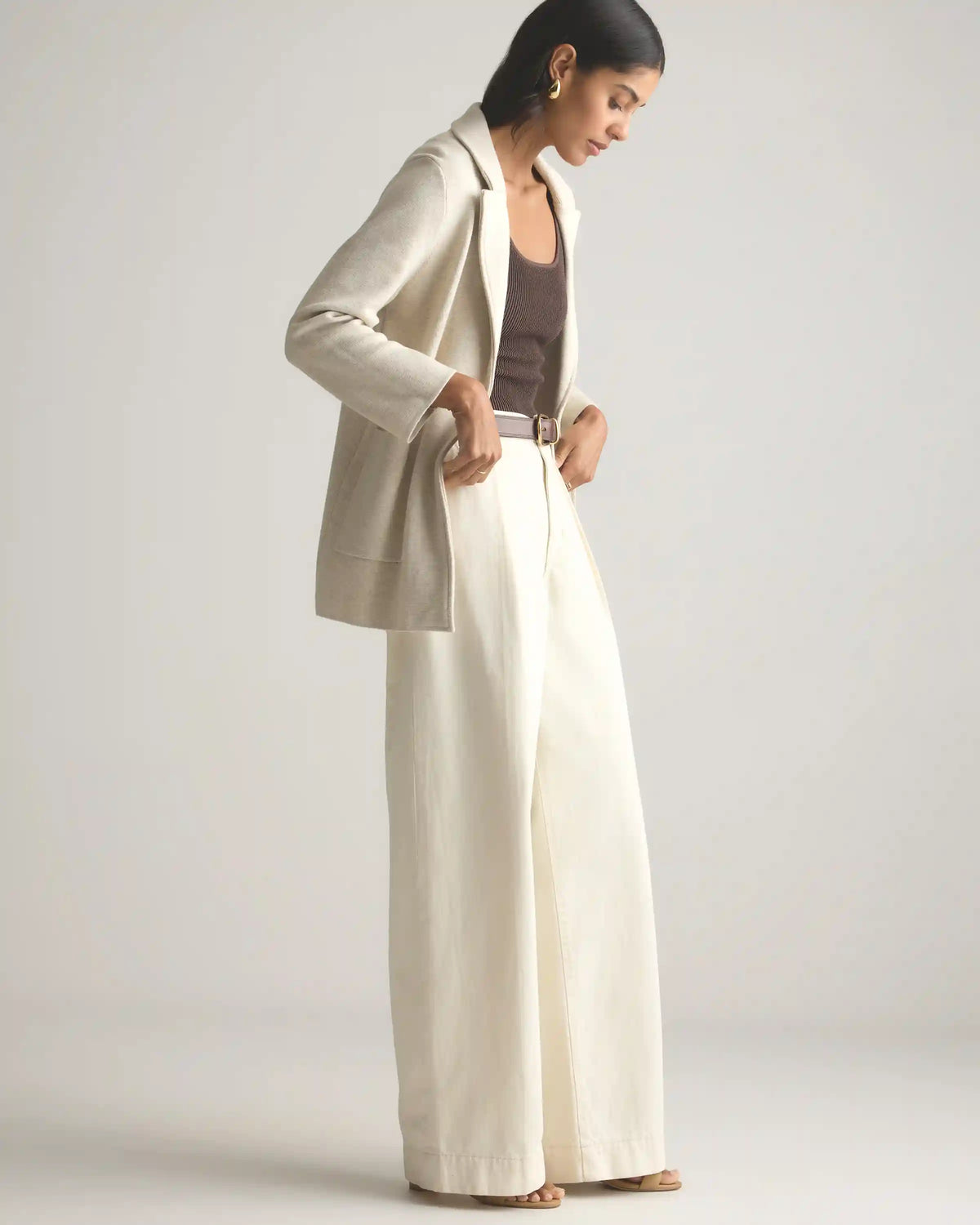 100% Organic Cotton Knit Blazer
