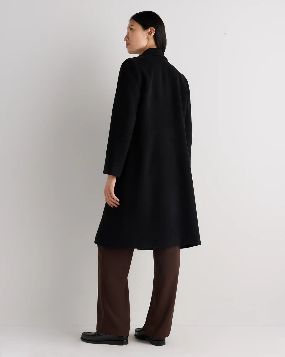 Wool Cashmere Classic Single-Breasted Coat