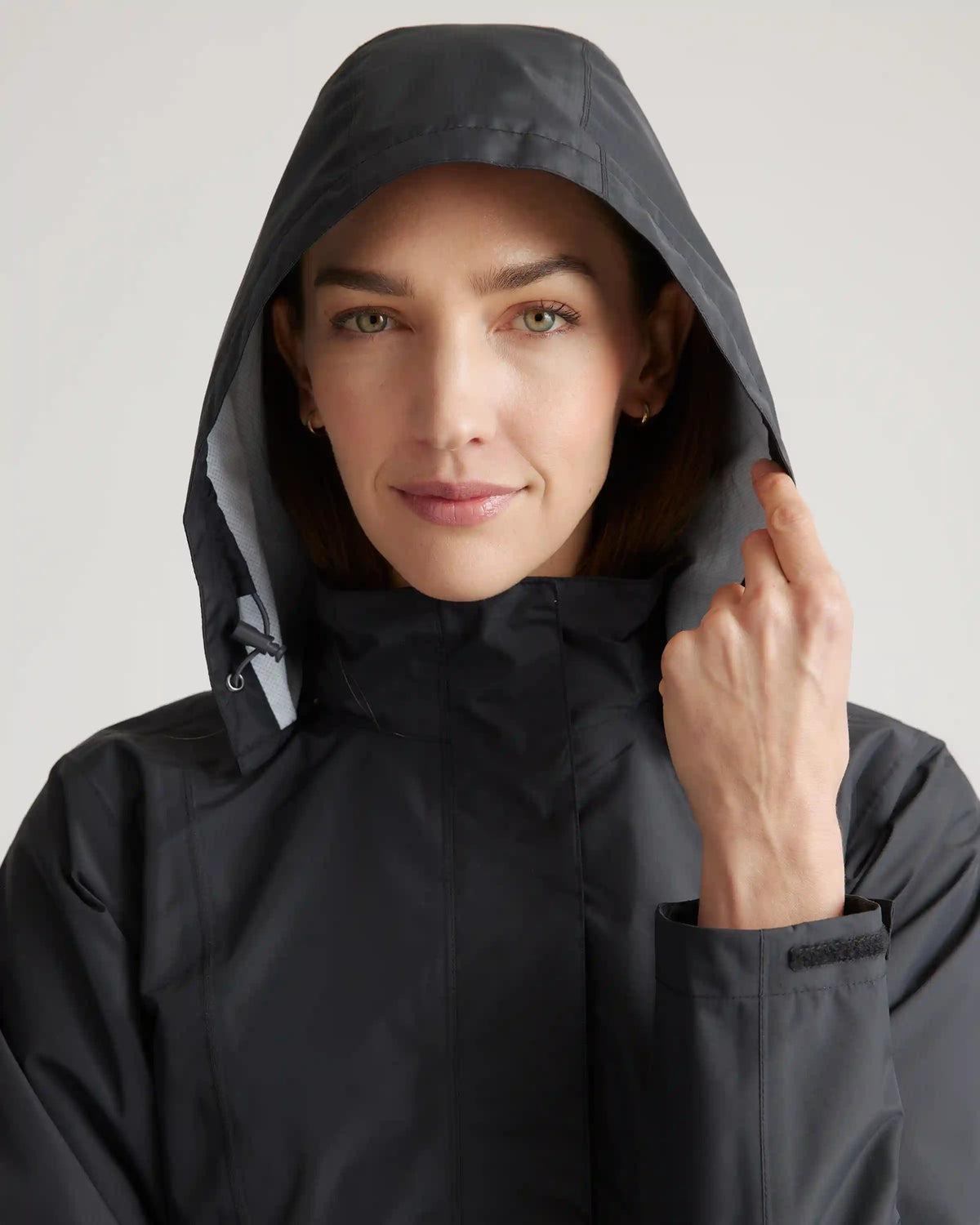 Weather Proof Long Rain Shell Jacket