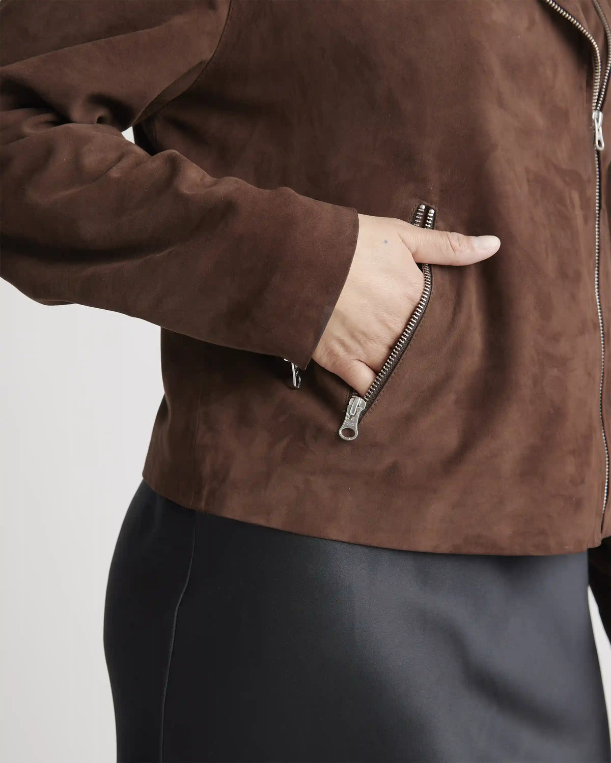 100% Suede Biker Jacket