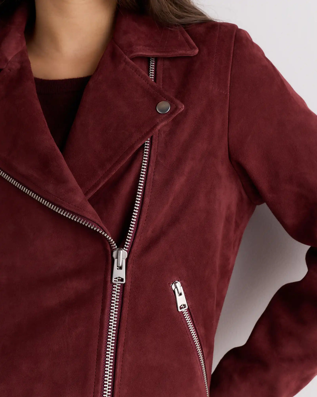 100% Suede Biker Jacket