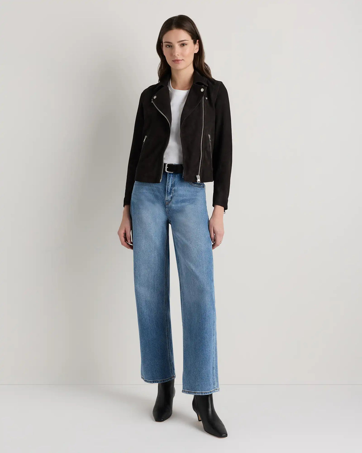 100% Suede Biker Jacket