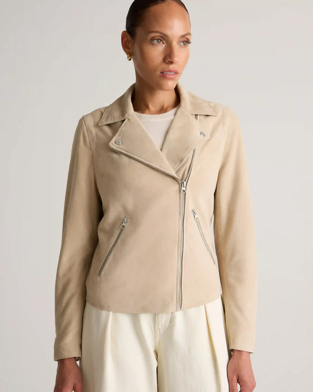 100% Suede Biker Jacket