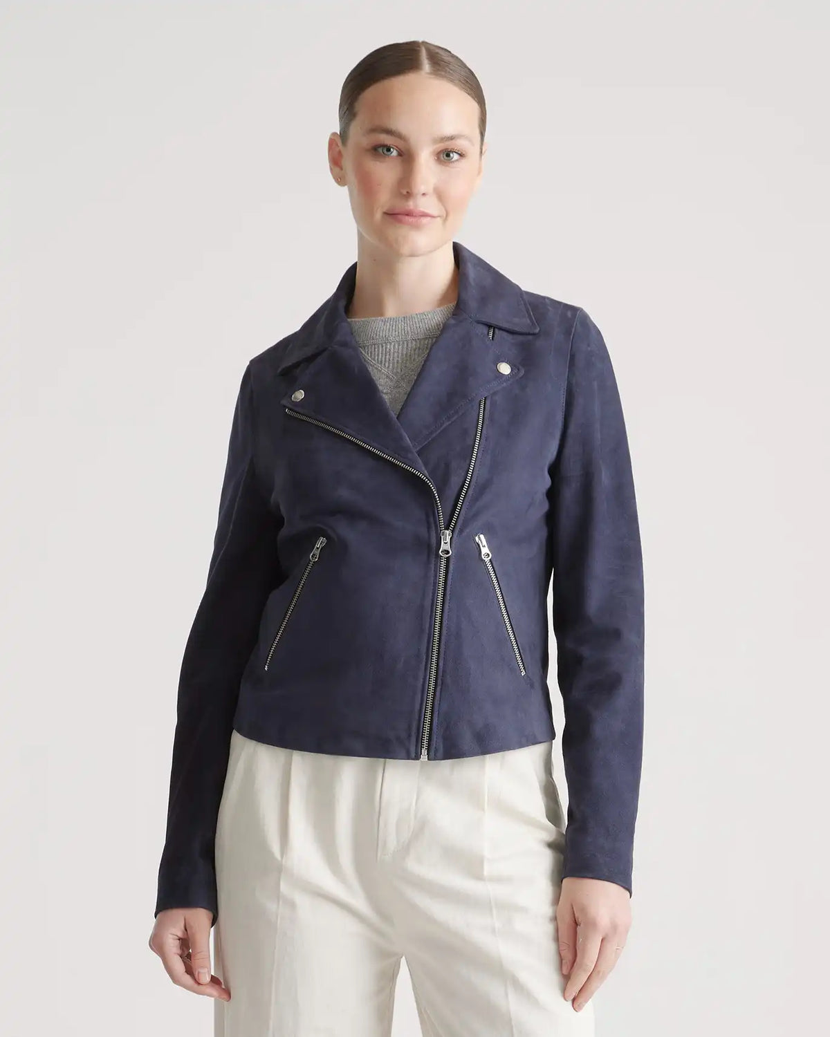 100% Suede Biker Jacket