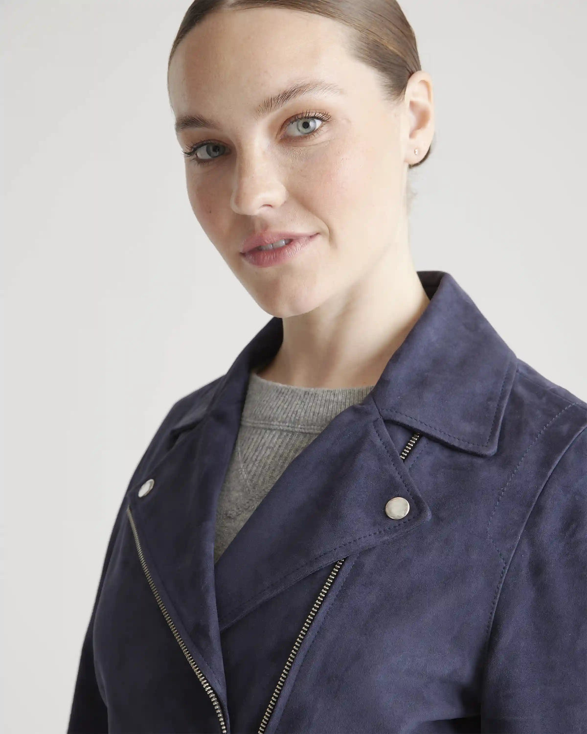 100% Suede Biker Jacket