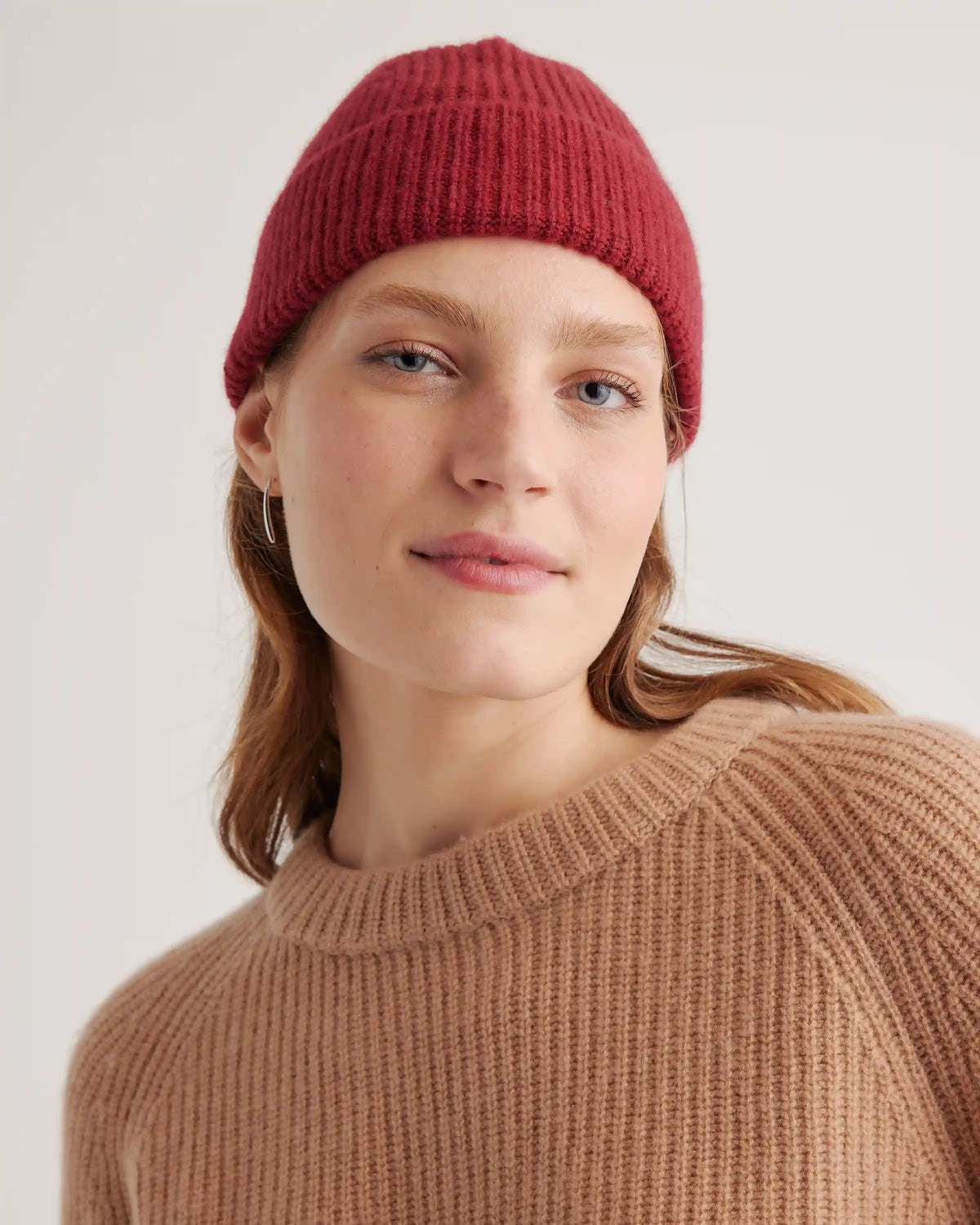 Mongolian Cashmere Ribbed Beanie