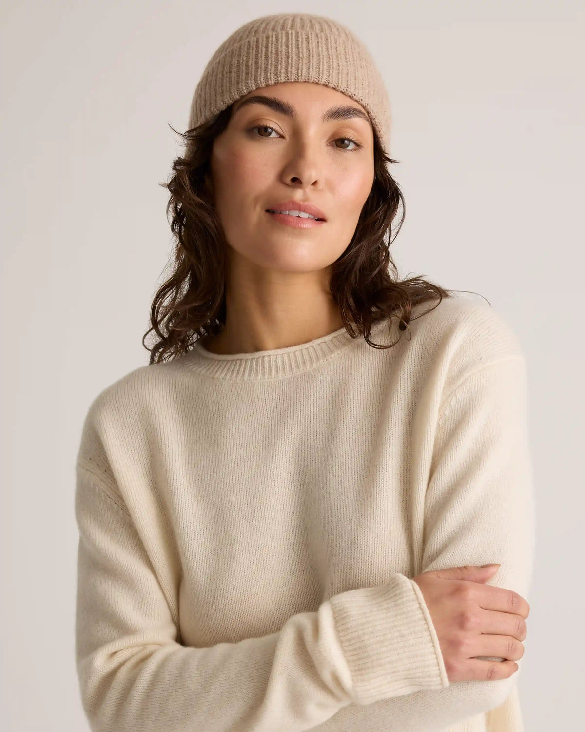 Mongolian Cashmere Ribbed Beanie
