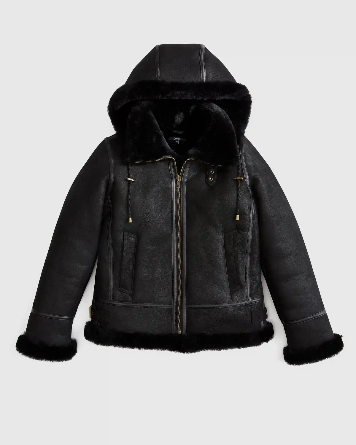 100% Shearling Cold Weather Bomber Jacket