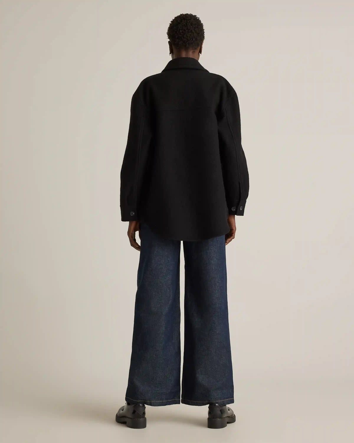 100% Merino Wool Shirt Jacket