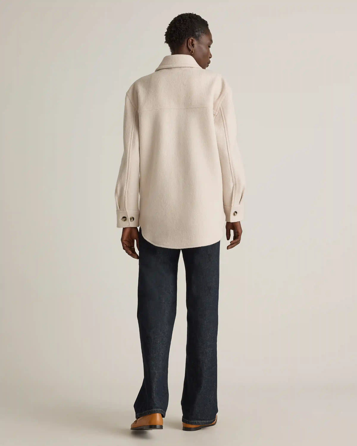 100% Merino Wool Shirt Jacket