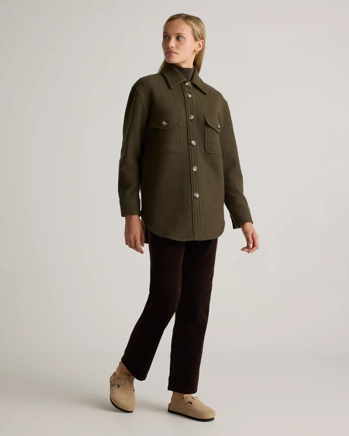 100% Merino Wool Shirt Jacket