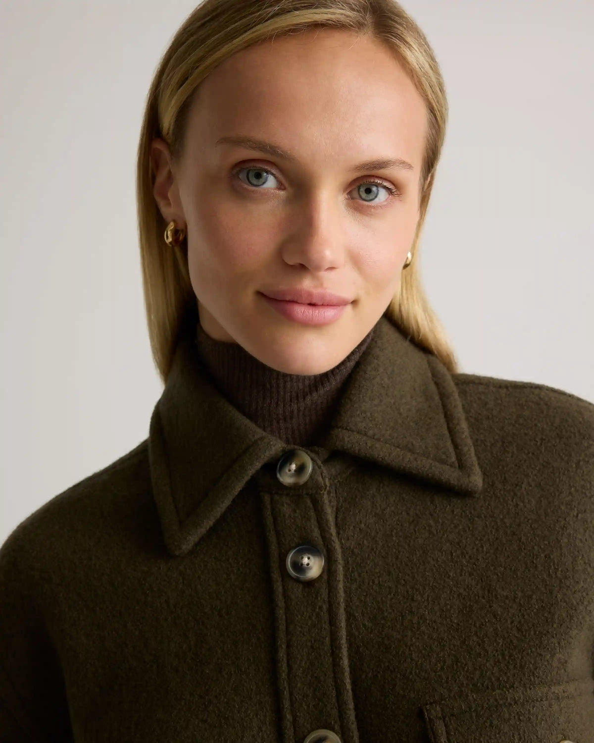 100% Merino Wool Shirt Jacket