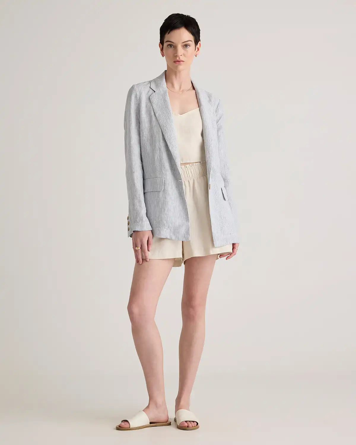 100% European Linen Blazer