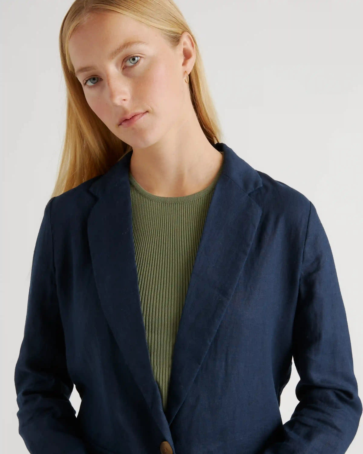 100% European Linen Blazer