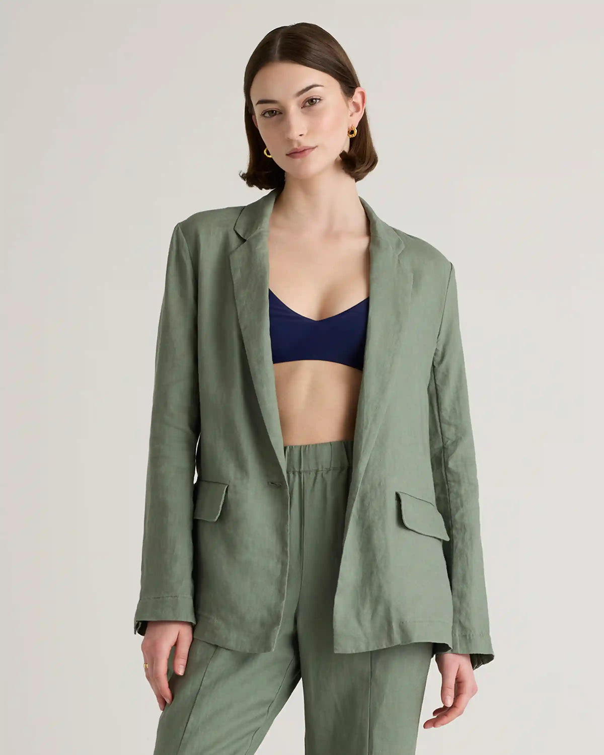 100% European Linen Blazer