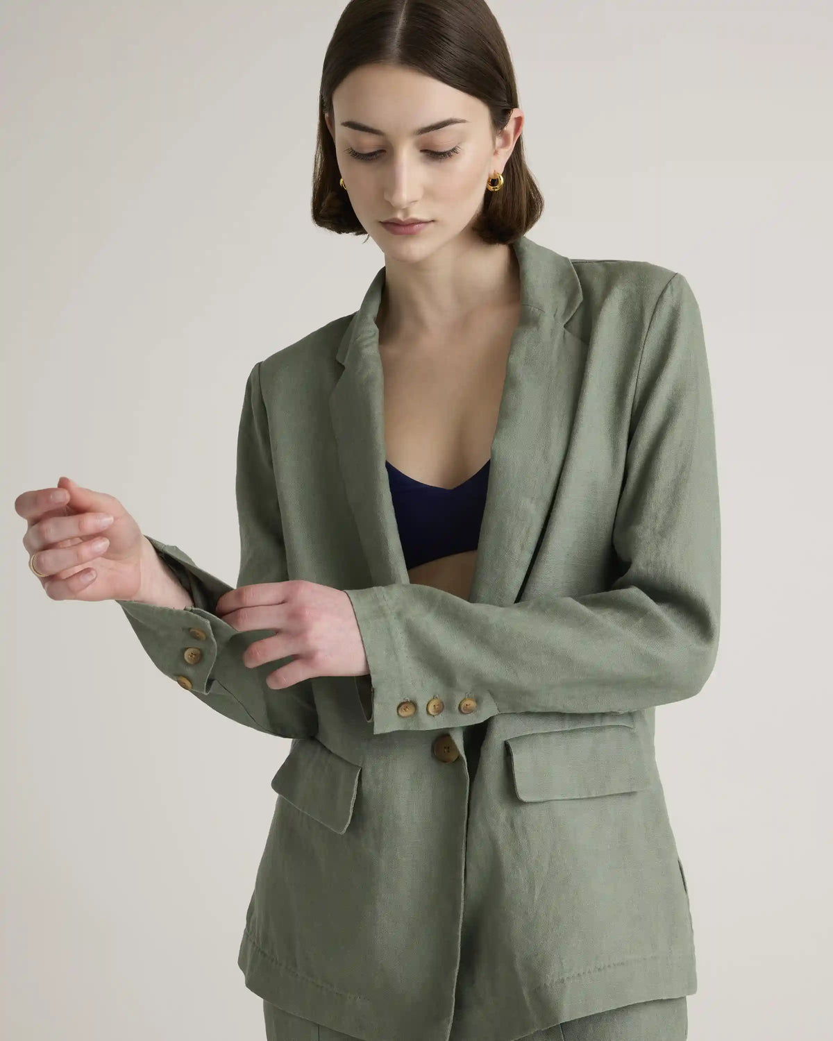 100% European Linen Blazer