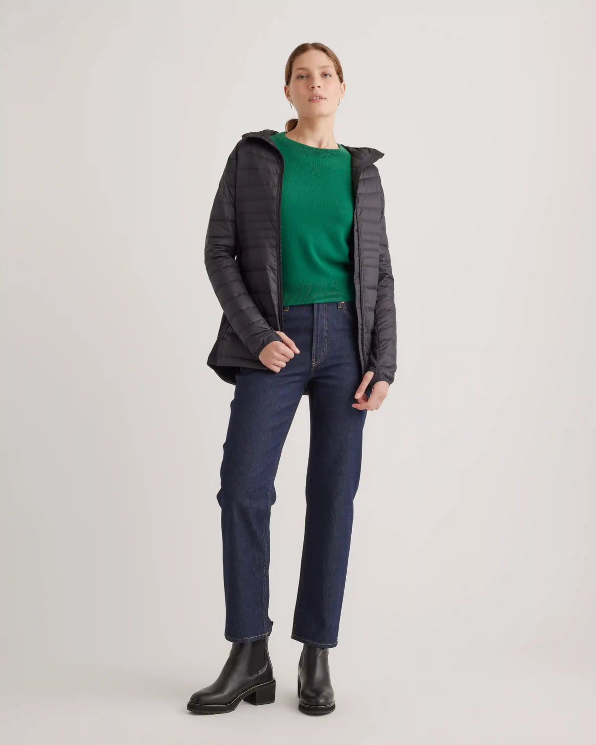 Lightweight Down Packable Long Puffer Jacket