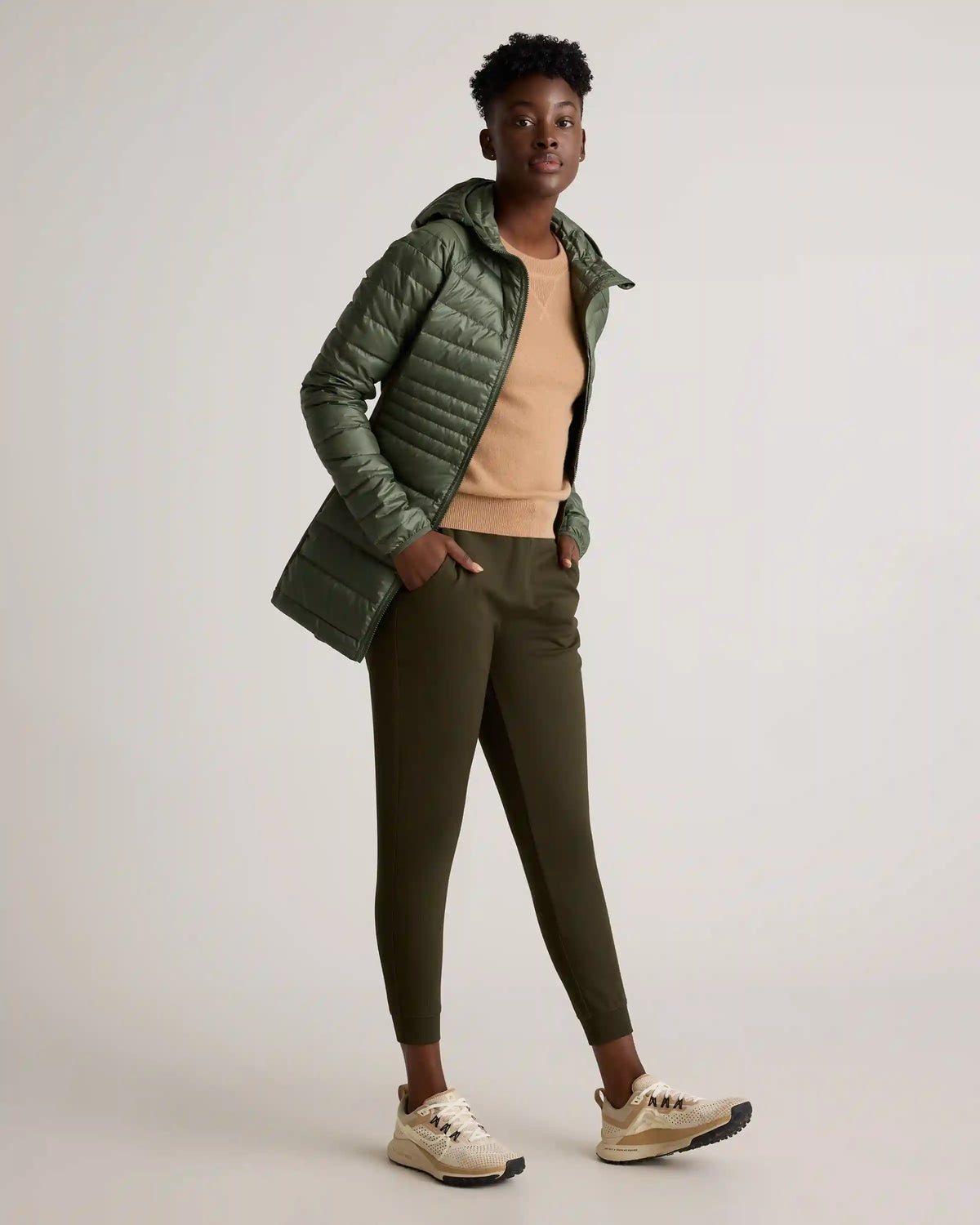 Lightweight Down Packable Long Puffer Jacket
