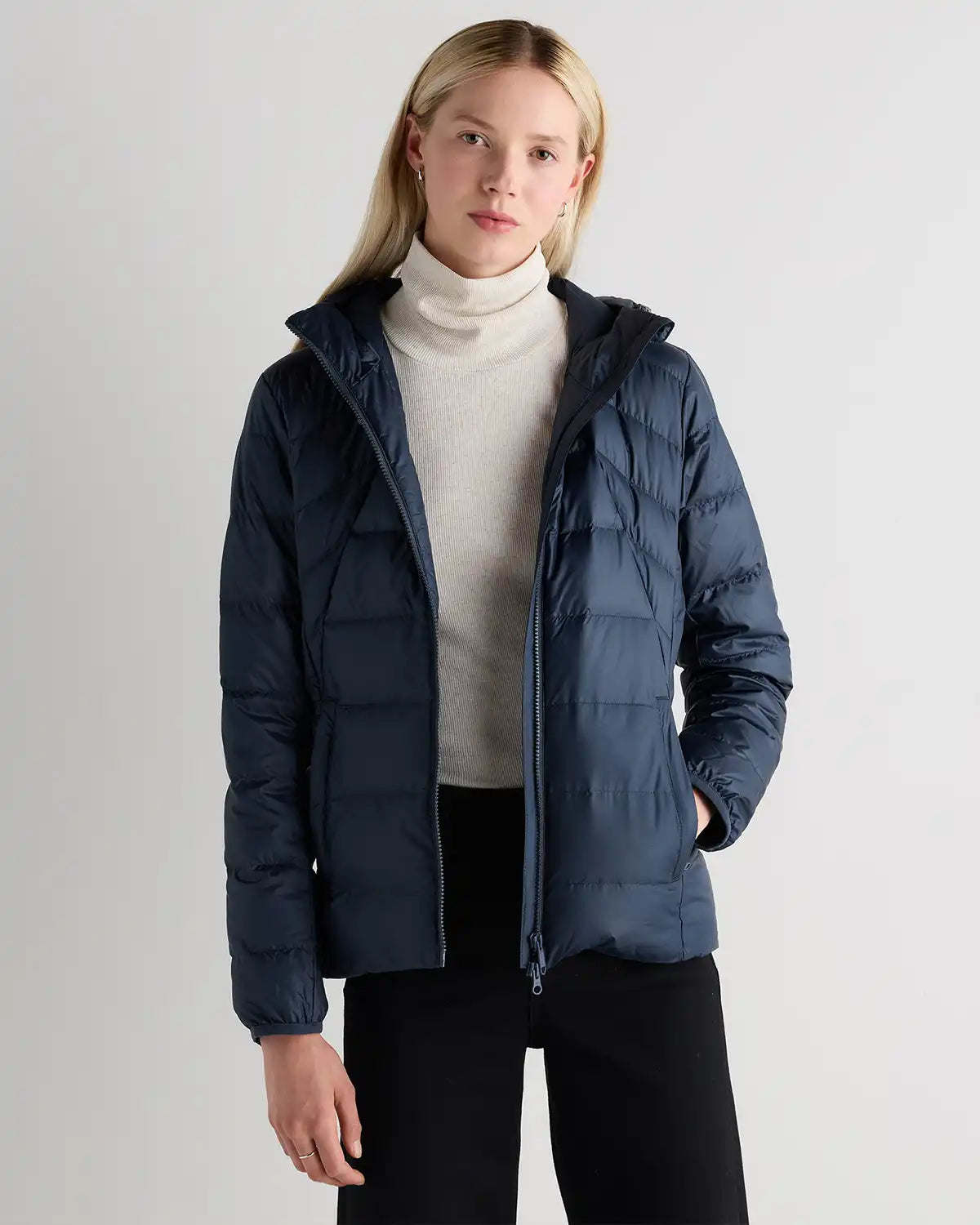Lightweight Down Packable Puffer Hooded Jacket