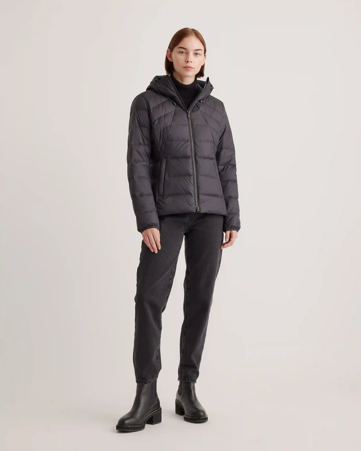 Lightweight Down Packable Puffer Hooded Jacket