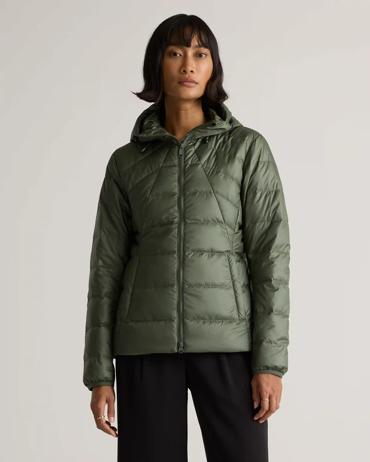 Lightweight Down Packable Puffer Hooded Jacket