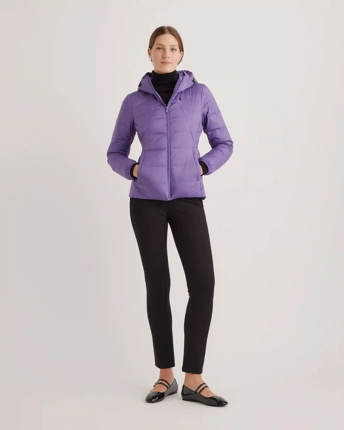Lightweight Down Packable Puffer Hooded Jacket