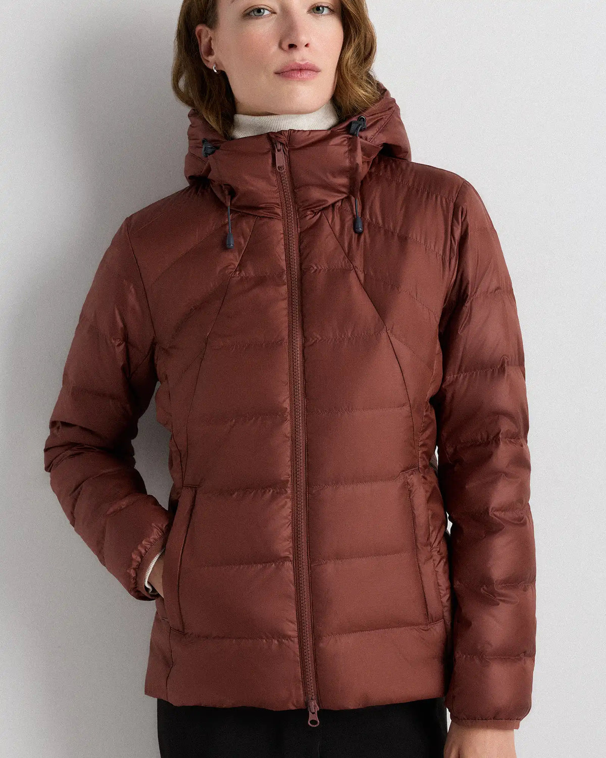 Lightweight Down Packable Puffer Hooded Jacket