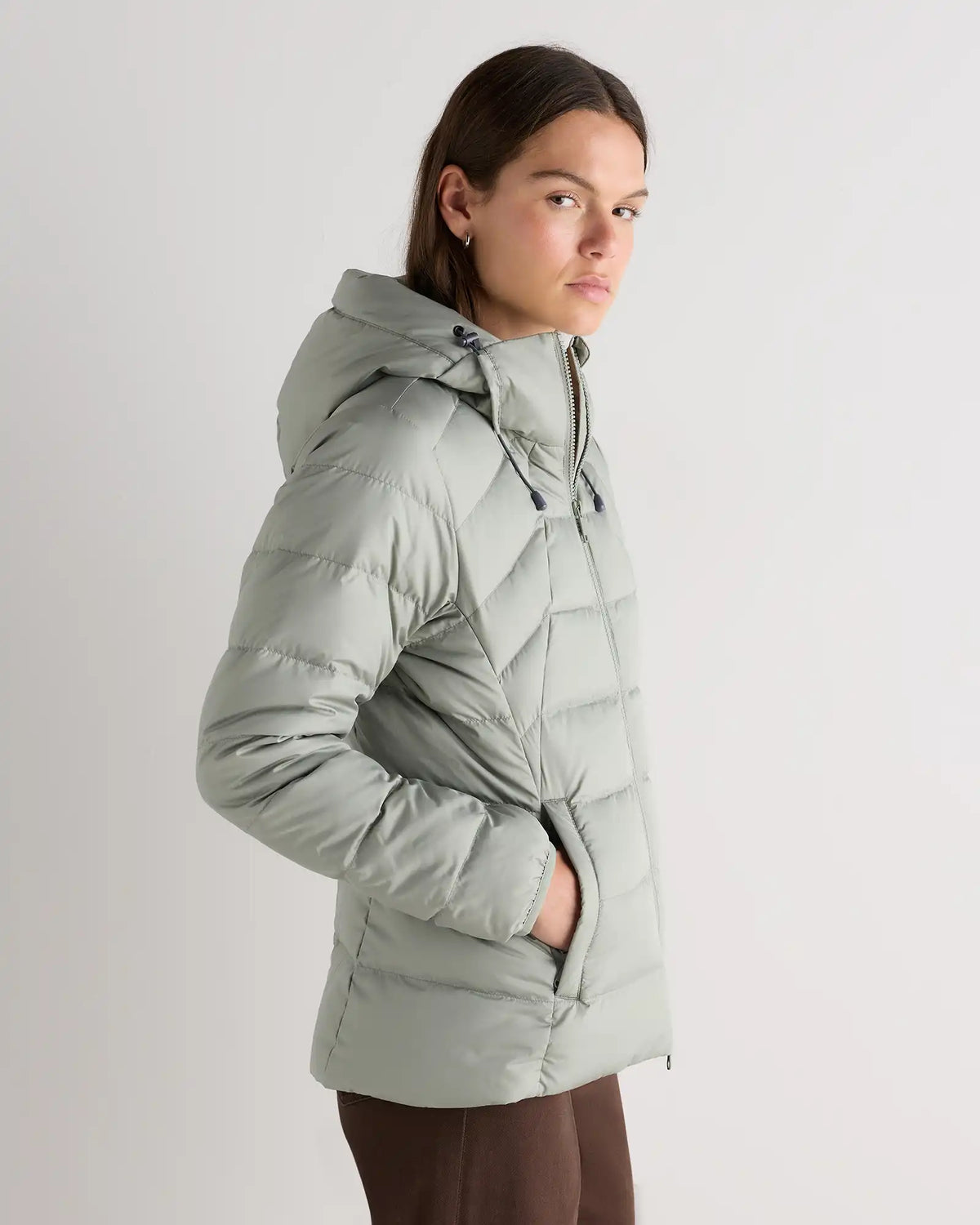 Lightweight Down Packable Puffer Hooded Jacket