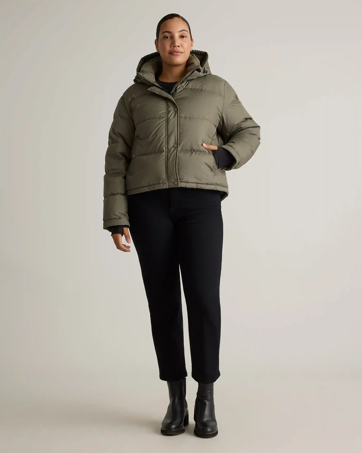 Responsible Down Cropped Puffer Jacket