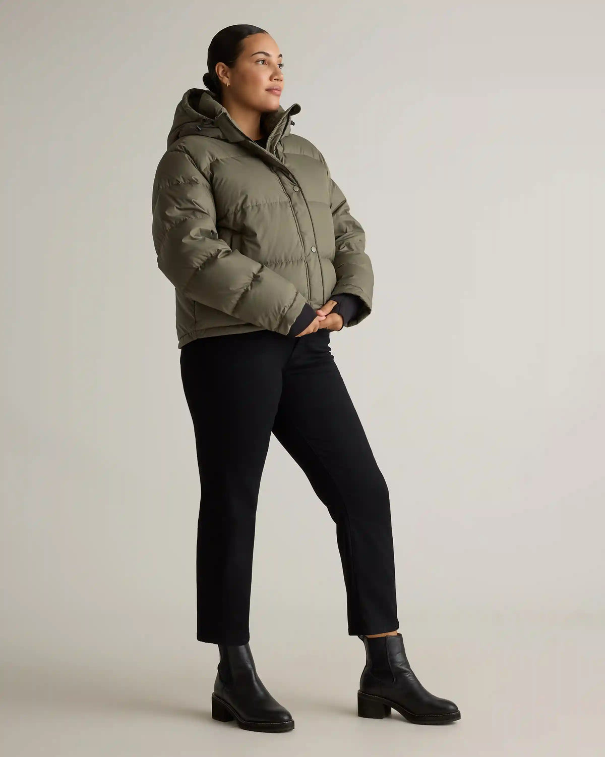 Responsible Down Cropped Puffer Jacket