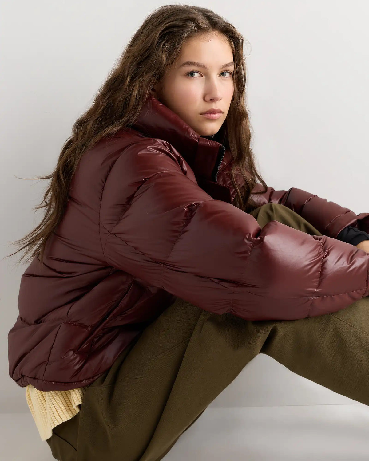 Responsible Down Cropped Puffer Jacket