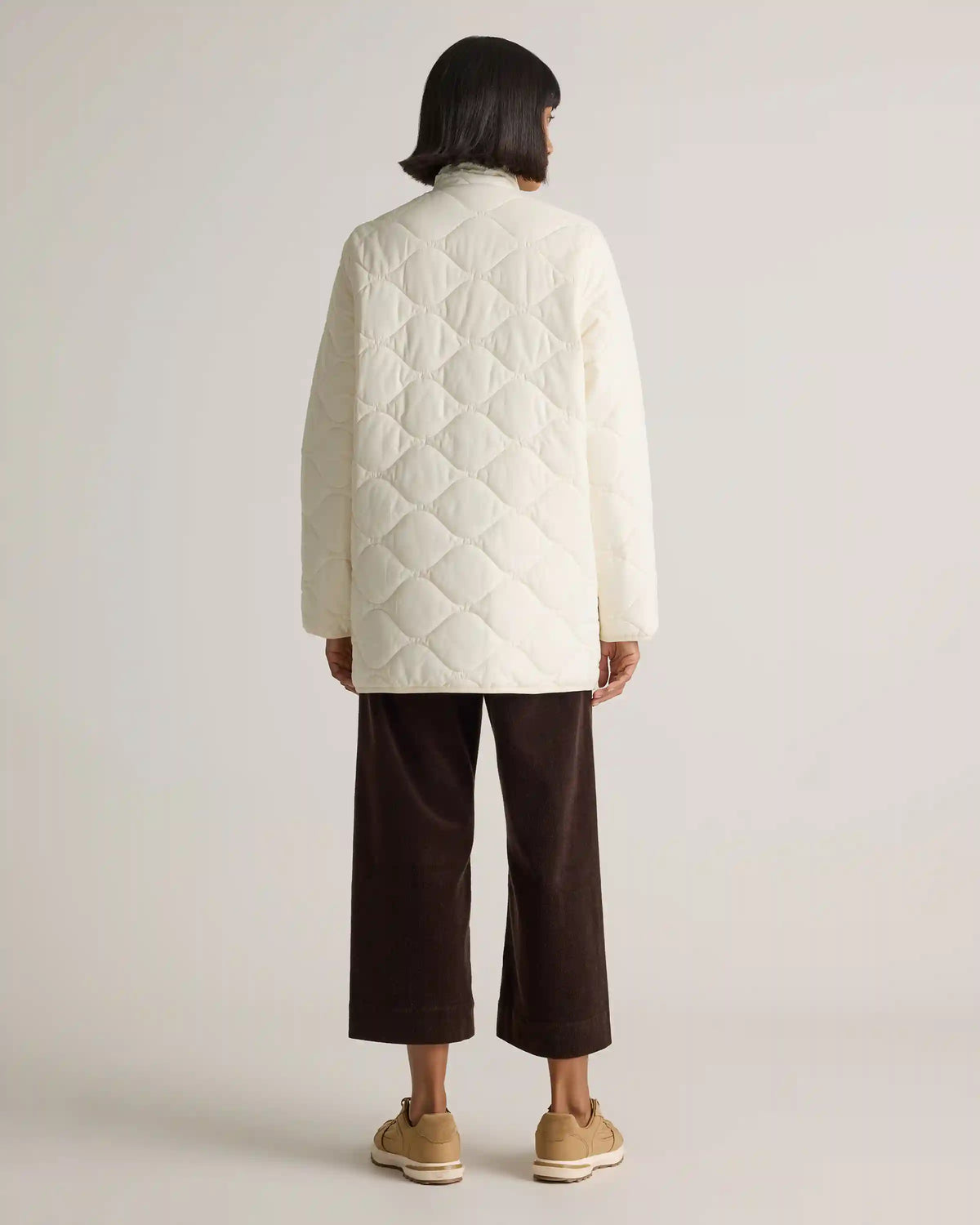 Featherless Quilted Long Puffer Jacket
