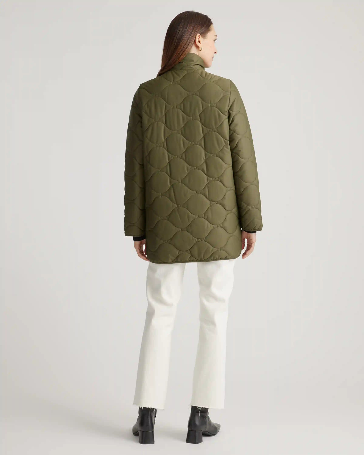 Featherless Quilted Long Puffer Jacket