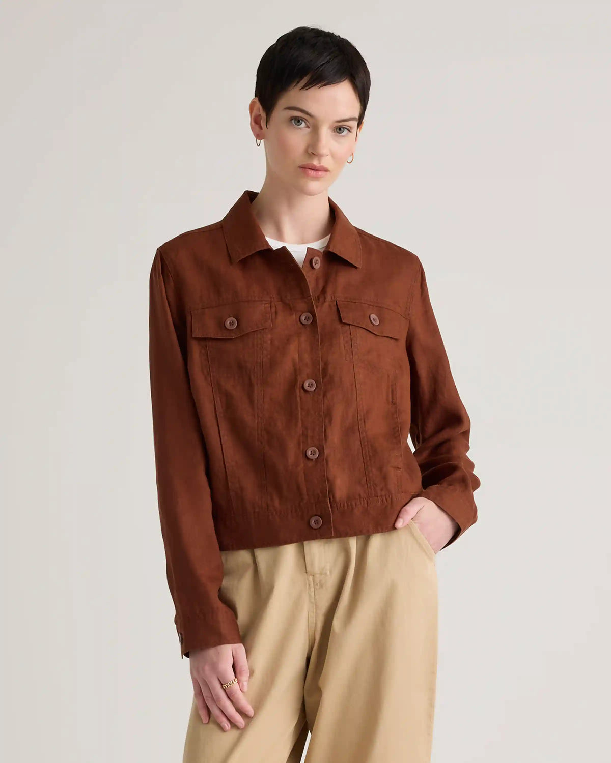 100% European Linen Jacket