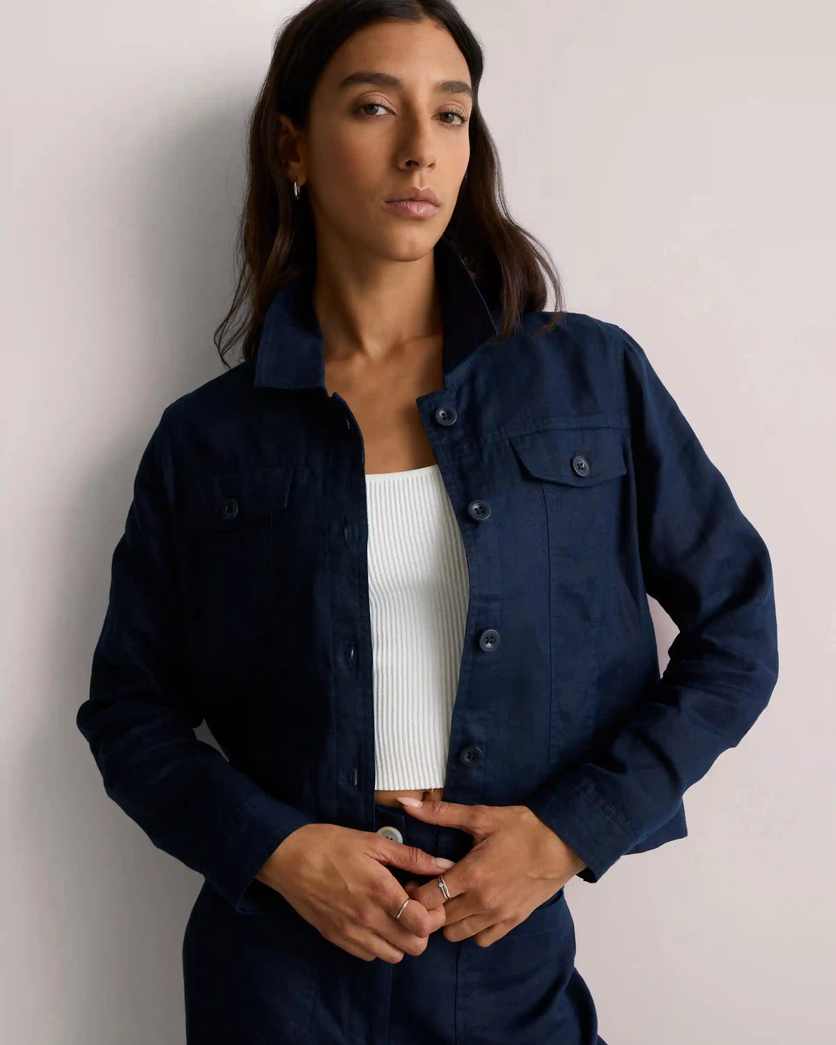 100% European Linen Jacket