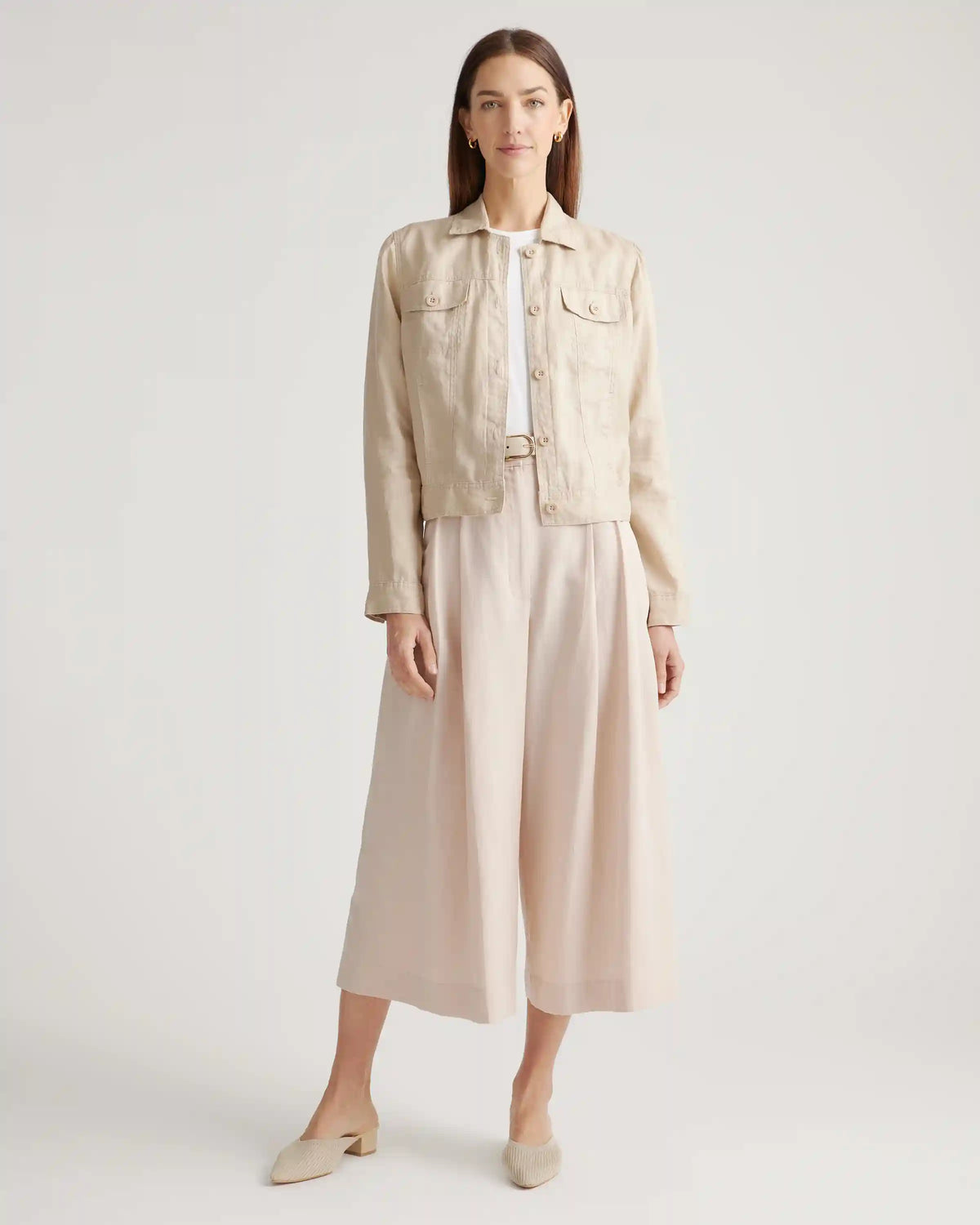 100% European Linen Jacket