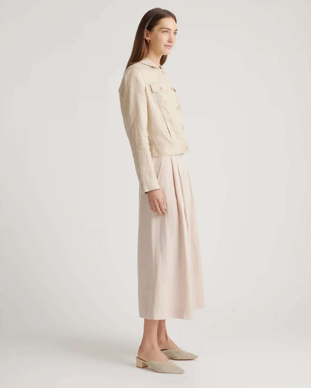 100% European Linen Jacket